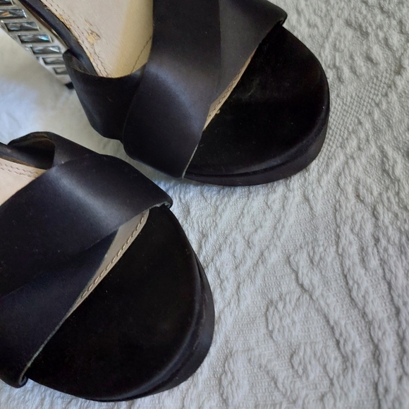 STEVE MADDEN ADELINE ANKLE STRAP PLATFORM W/ RHINESTONES - Picture 8 of 10